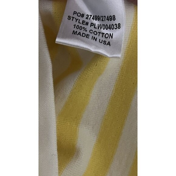 After Party by Nasty Gal Womens Yellow Striped Crop Top Tee T-Shirt Size S - Picture 4 of 15